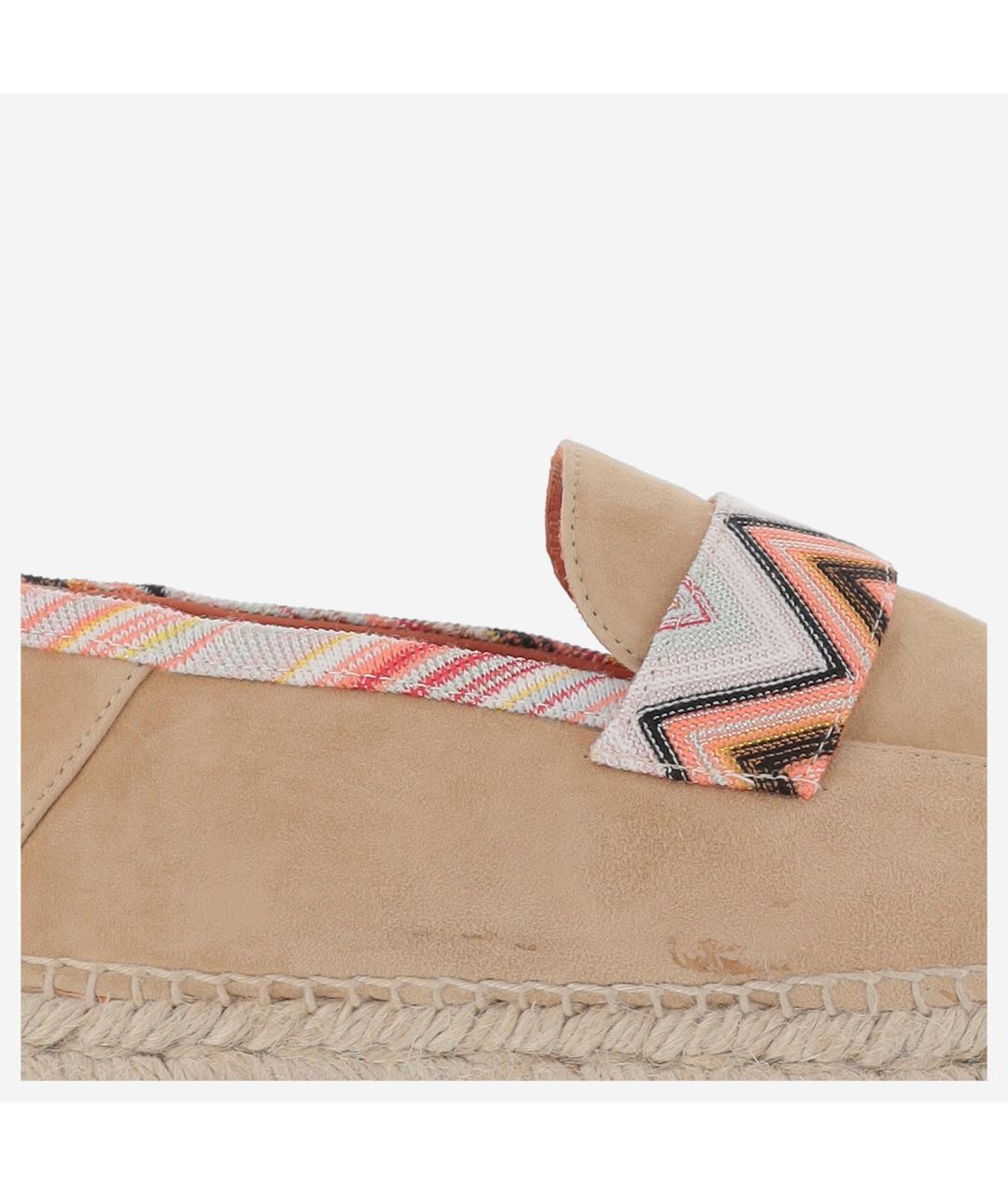 MISSONI Бежевые текстильные эспадрильи, фото 5