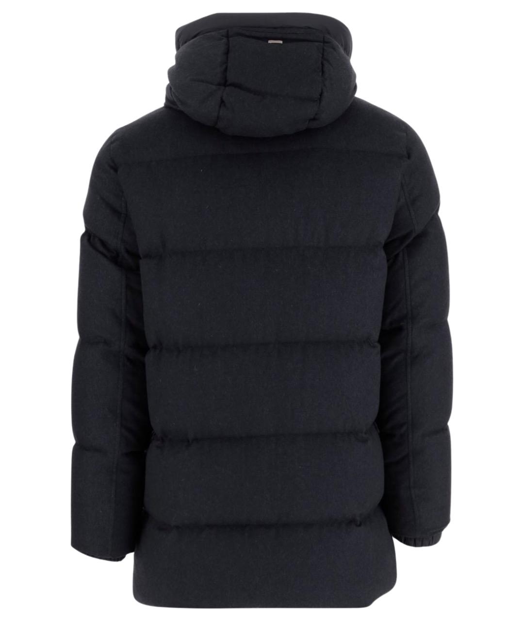 HERNO Черная кашемировая куртка, фото 2