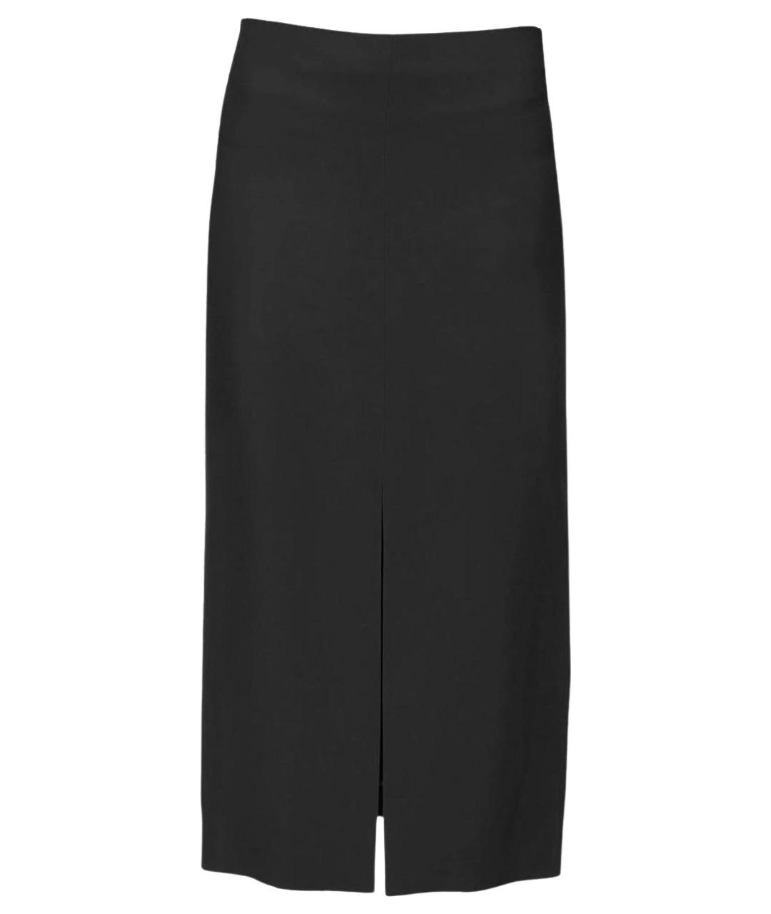 Carven Черная ацетатная юбка миди, фото 1