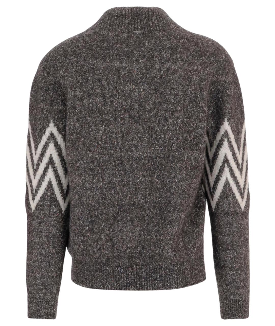 HERNO Серый шерстяной джемпер / свитер, фото 2