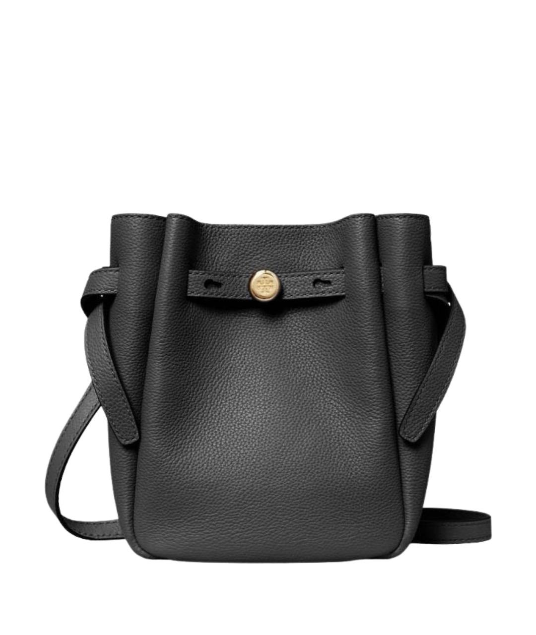 TORY BURCH Черная кожаная сумка через плечо, фото 1