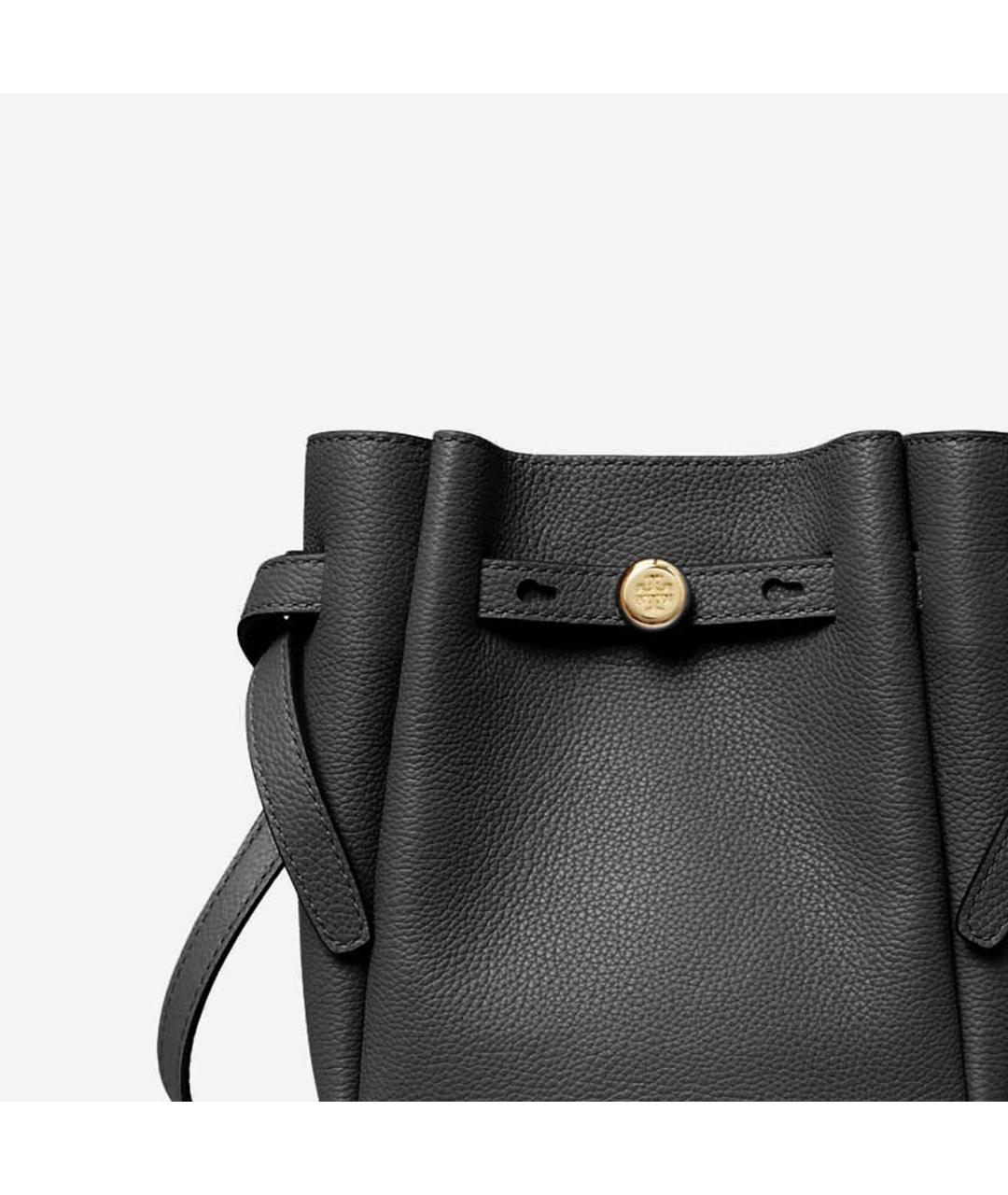 TORY BURCH Черная кожаная сумка через плечо, фото 4