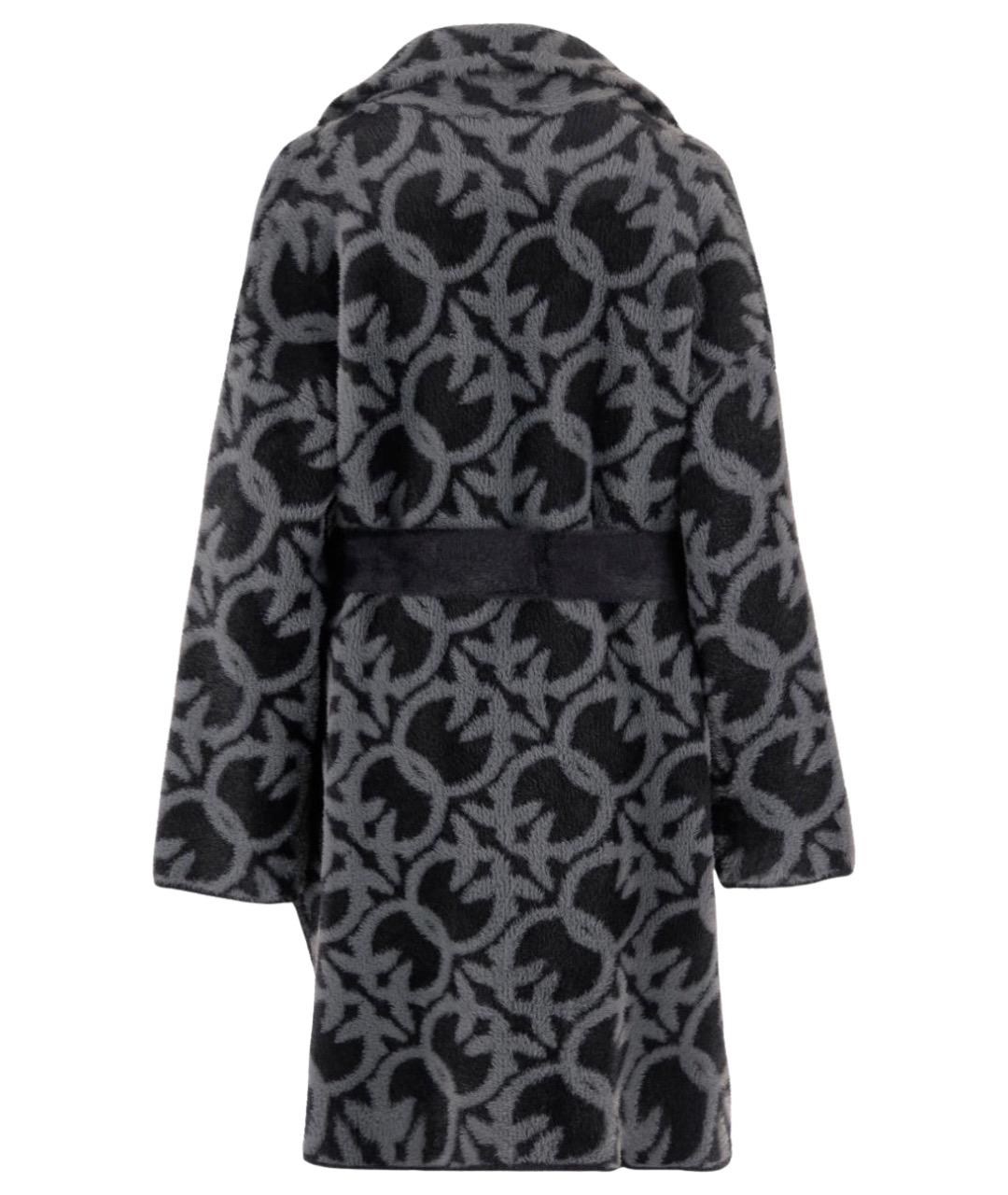 PINKO Серое полиамидовое пальто, фото 2