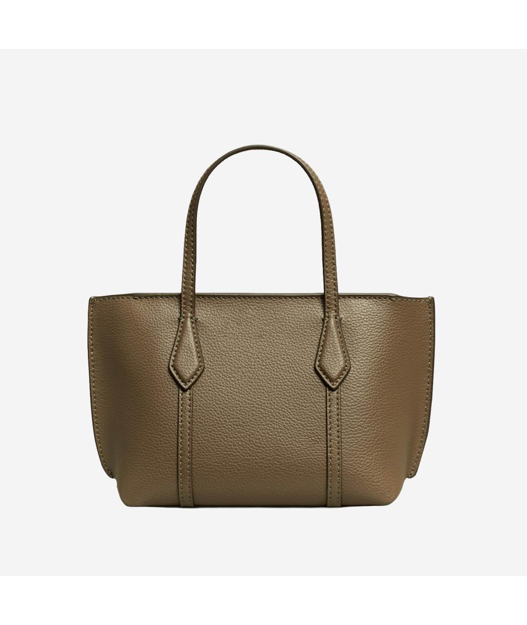 TORY BURCH Коричневая кожаная сумка тоут, фото 3