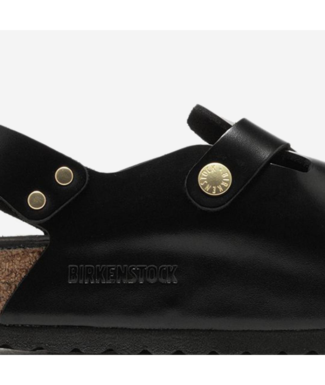 BIRKENSTOCK Черные кожаные мюли, фото 4