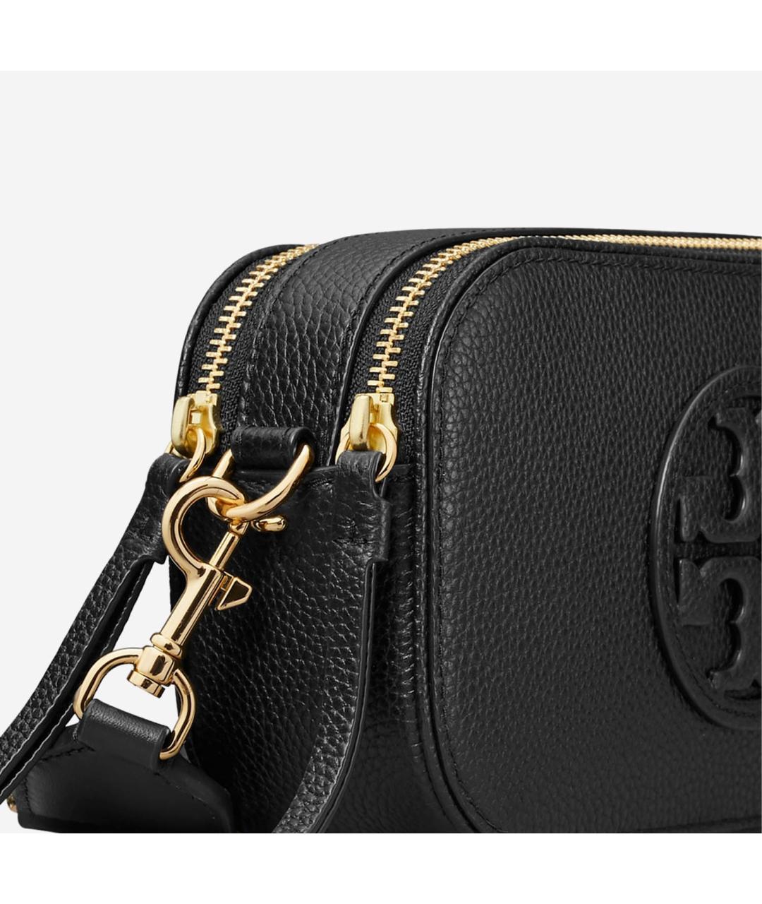 TORY BURCH Черная кожаная сумка через плечо, фото 4