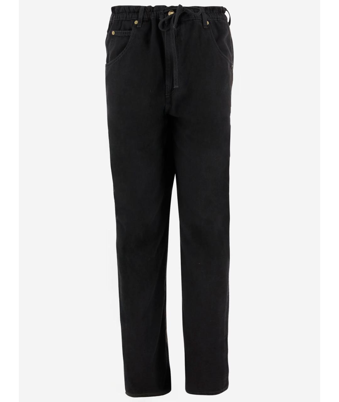 DARKPARK Черные хлопко-лиоцелловые прямые джинсы, фото 4