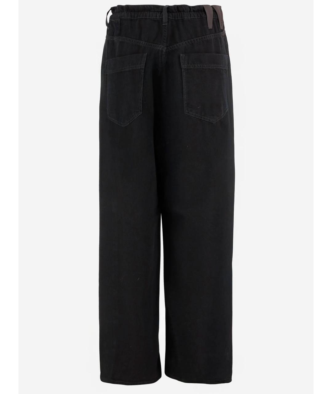 DARKPARK Черные хлопко-лиоцелловые прямые джинсы, фото 2