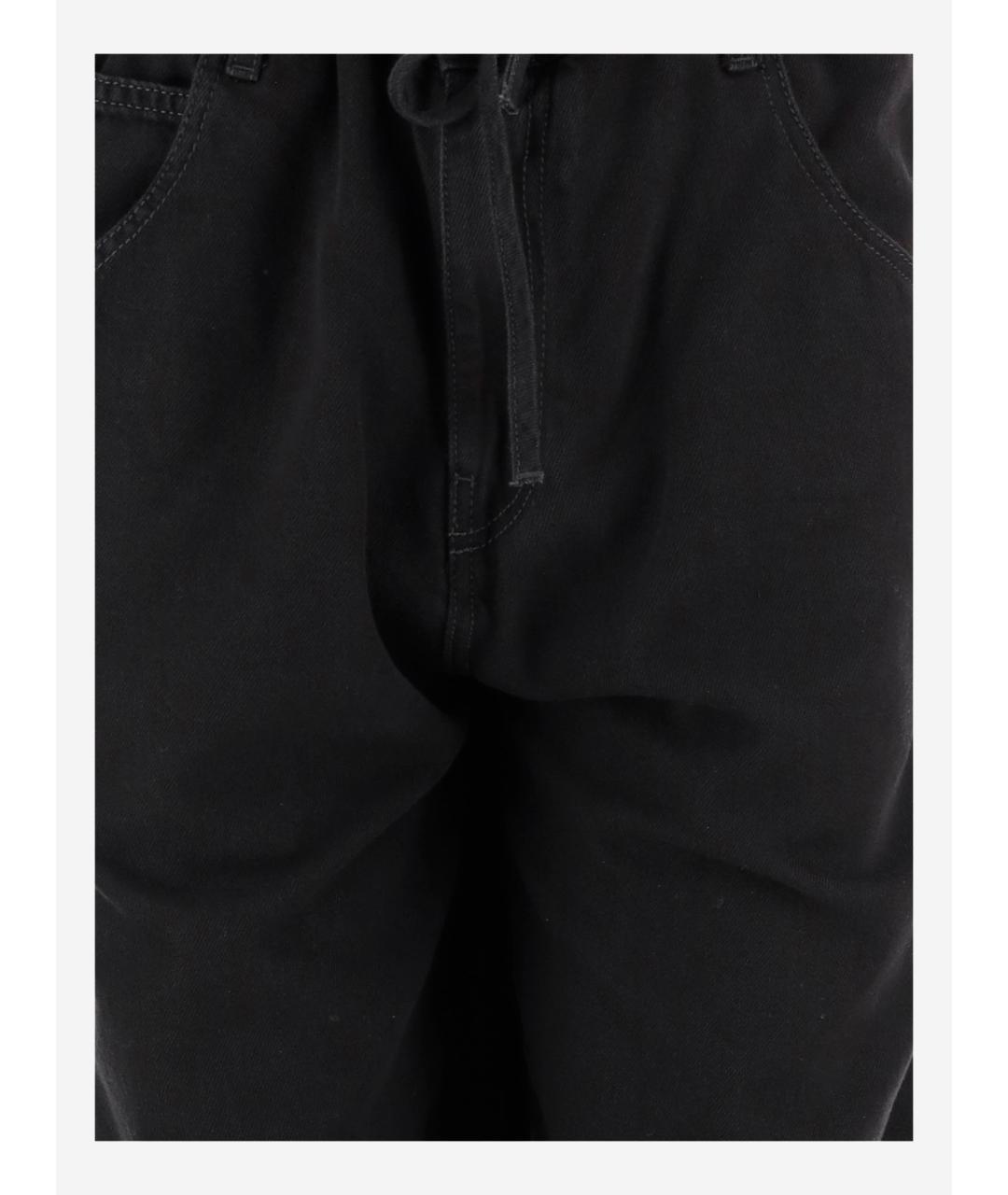 DARKPARK Черные хлопко-лиоцелловые прямые джинсы, фото 3
