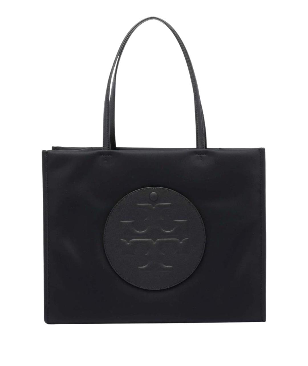 TORY BURCH Черная тканевая сумка тоут, фото 1