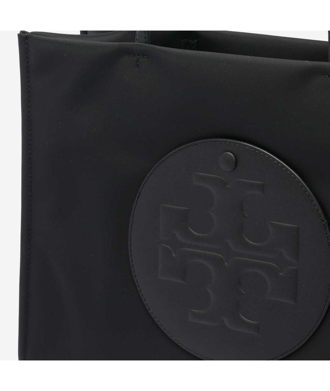 TORY BURCH Черная тканевая сумка тоут, фото 4