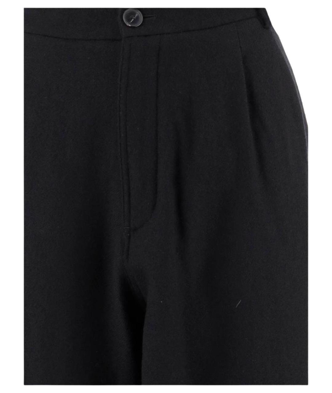 DARKPARK Черные шерстяные прямые брюки, фото 3