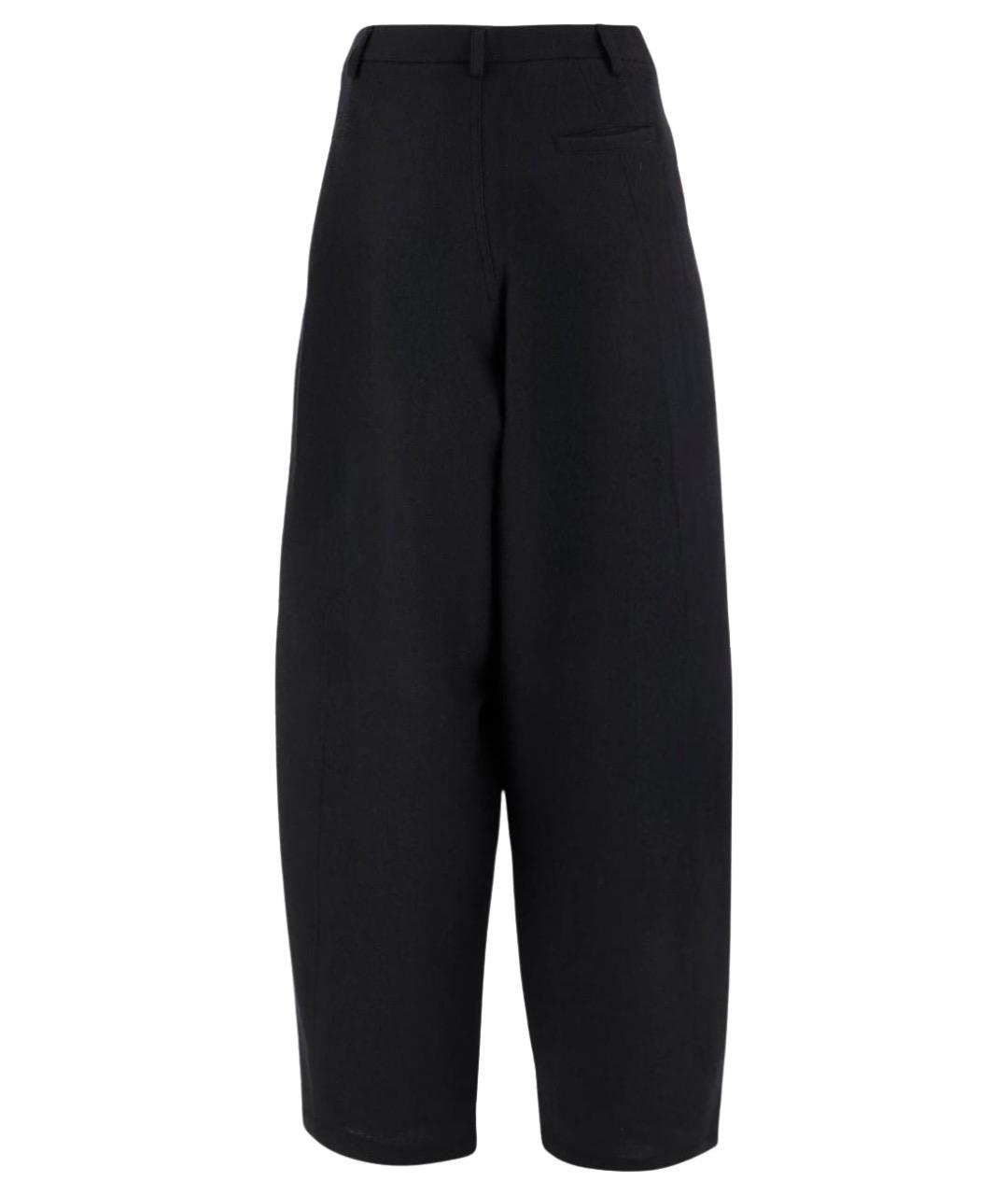 DARKPARK Черные шерстяные прямые брюки, фото 2