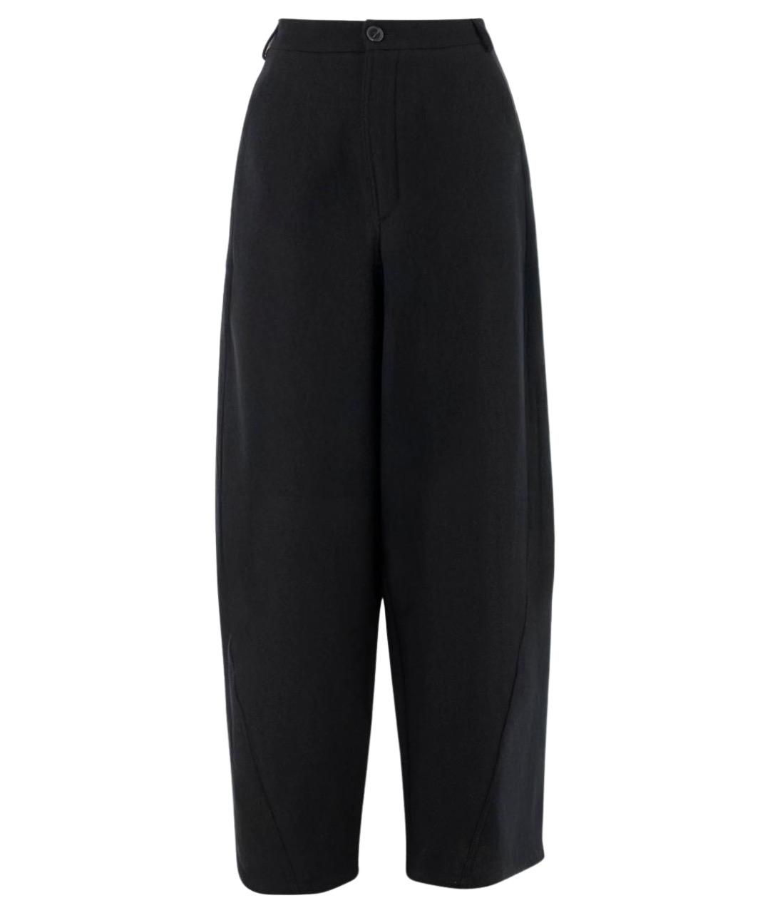 DARKPARK Черные шерстяные прямые брюки, фото 1