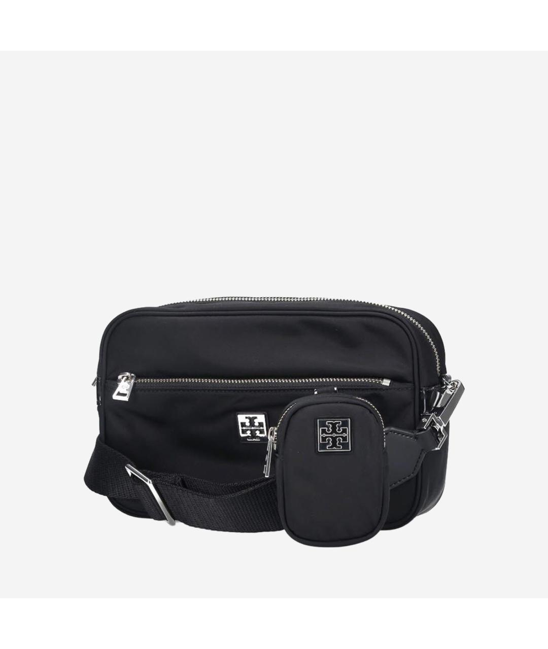 TORY BURCH Черная тканевая сумка через плечо, фото 2