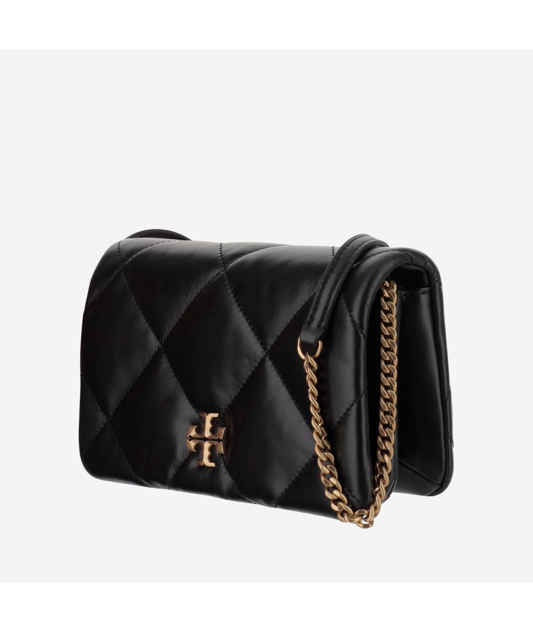 TORY BURCH Черный кожаный кошелек, фото 2