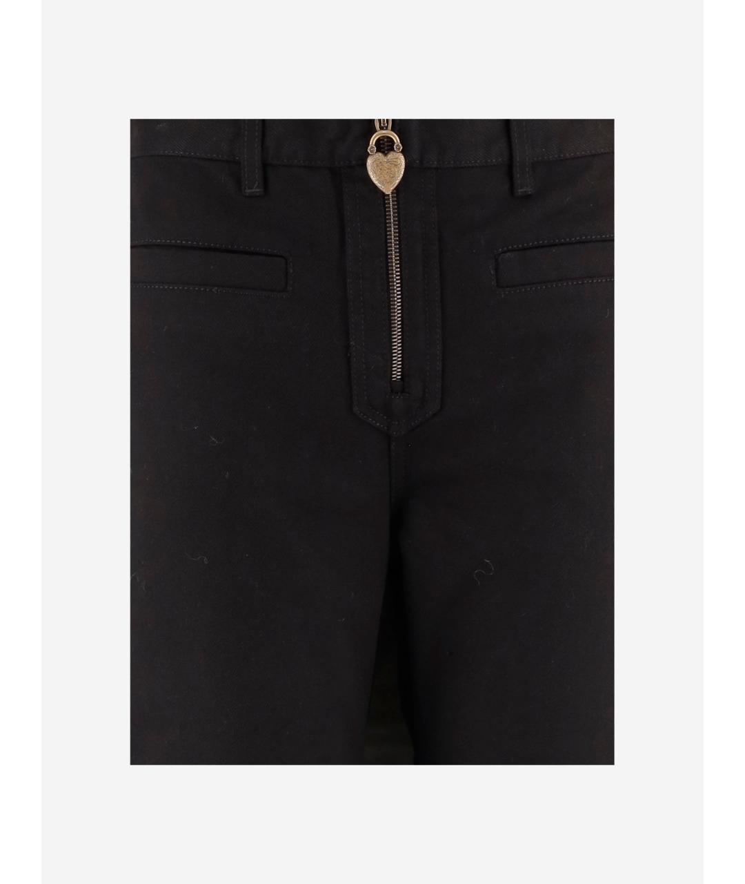 CHLOE Черные хлопковые джинсы клеш, фото 3