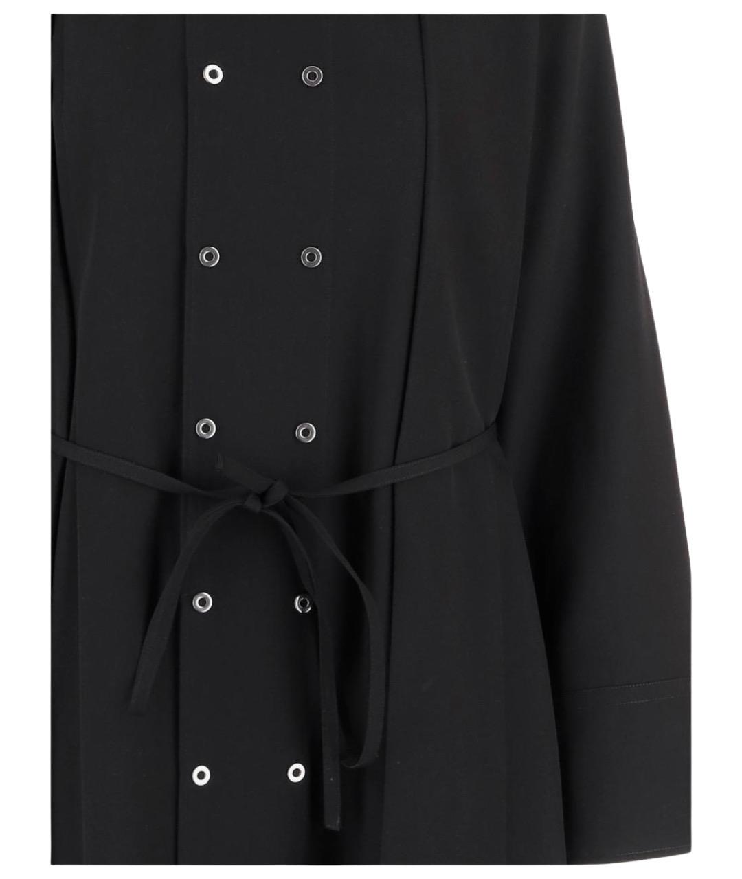 JIL SANDER Черное шерстяное повседневное платье, фото 3