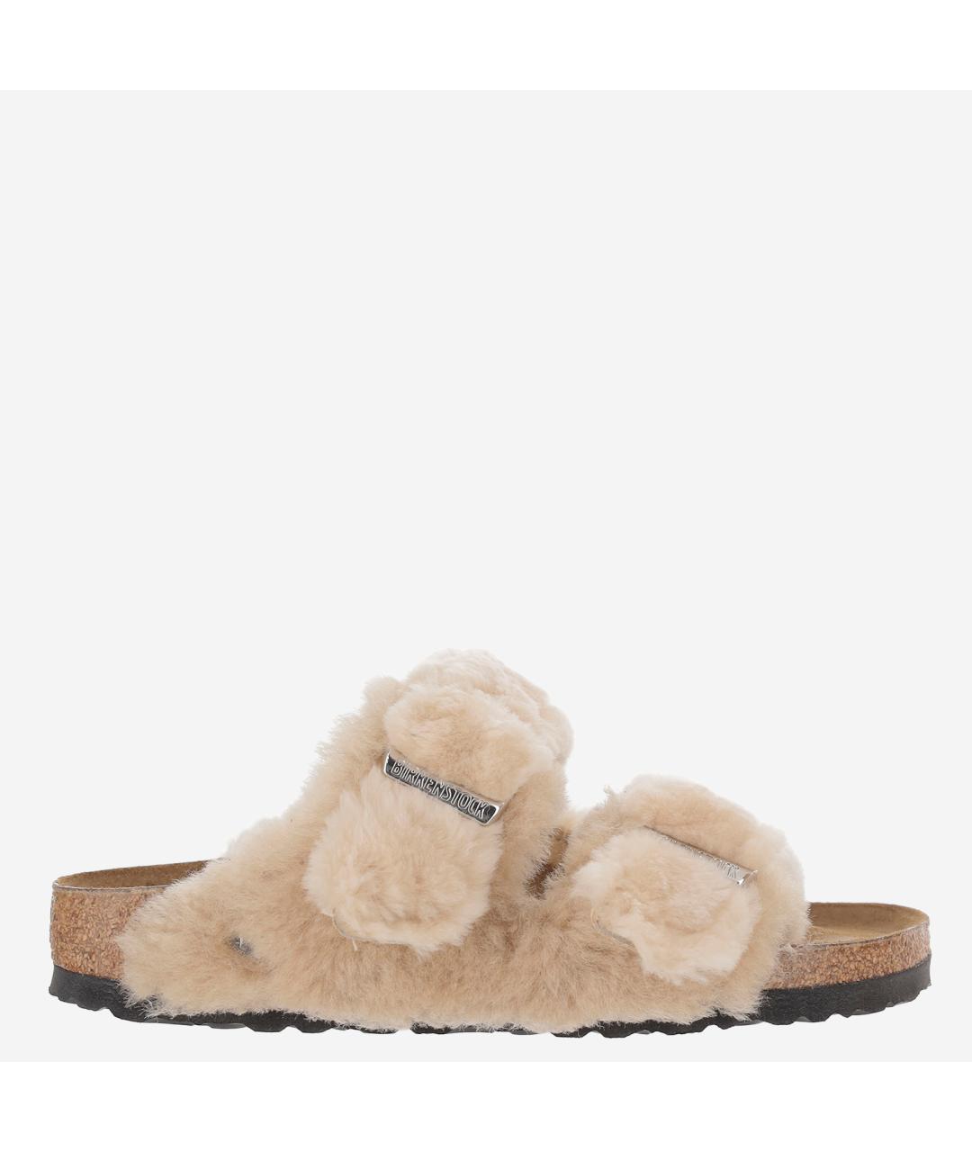 BIRKENSTOCK Бежевые кожаные сандалии, фото 6