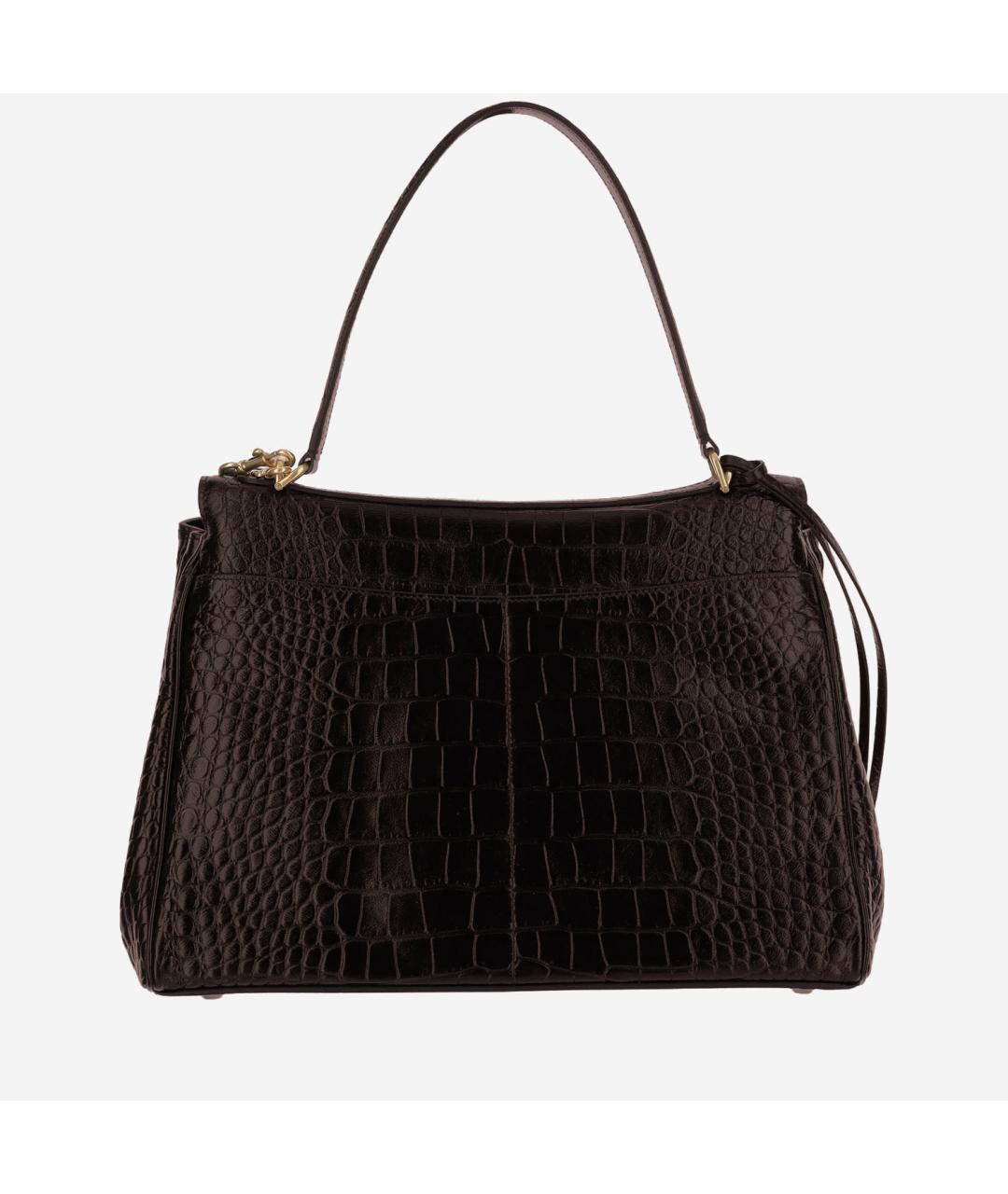 BALENCIAGA Коричневая кожаная сумка тоут, фото 3