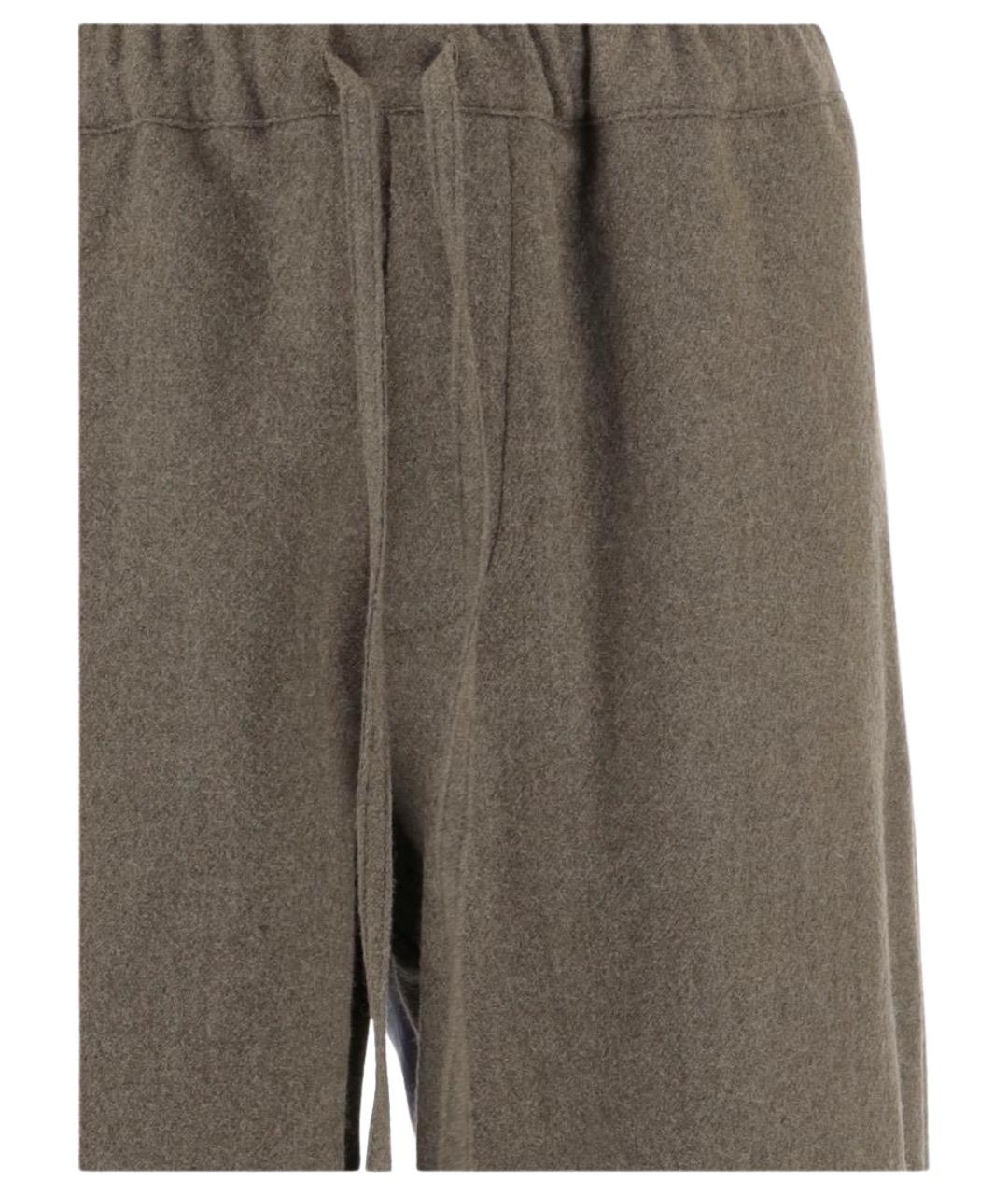 DARKPARK Зеленые шерстяные повседневные брюки, фото 3