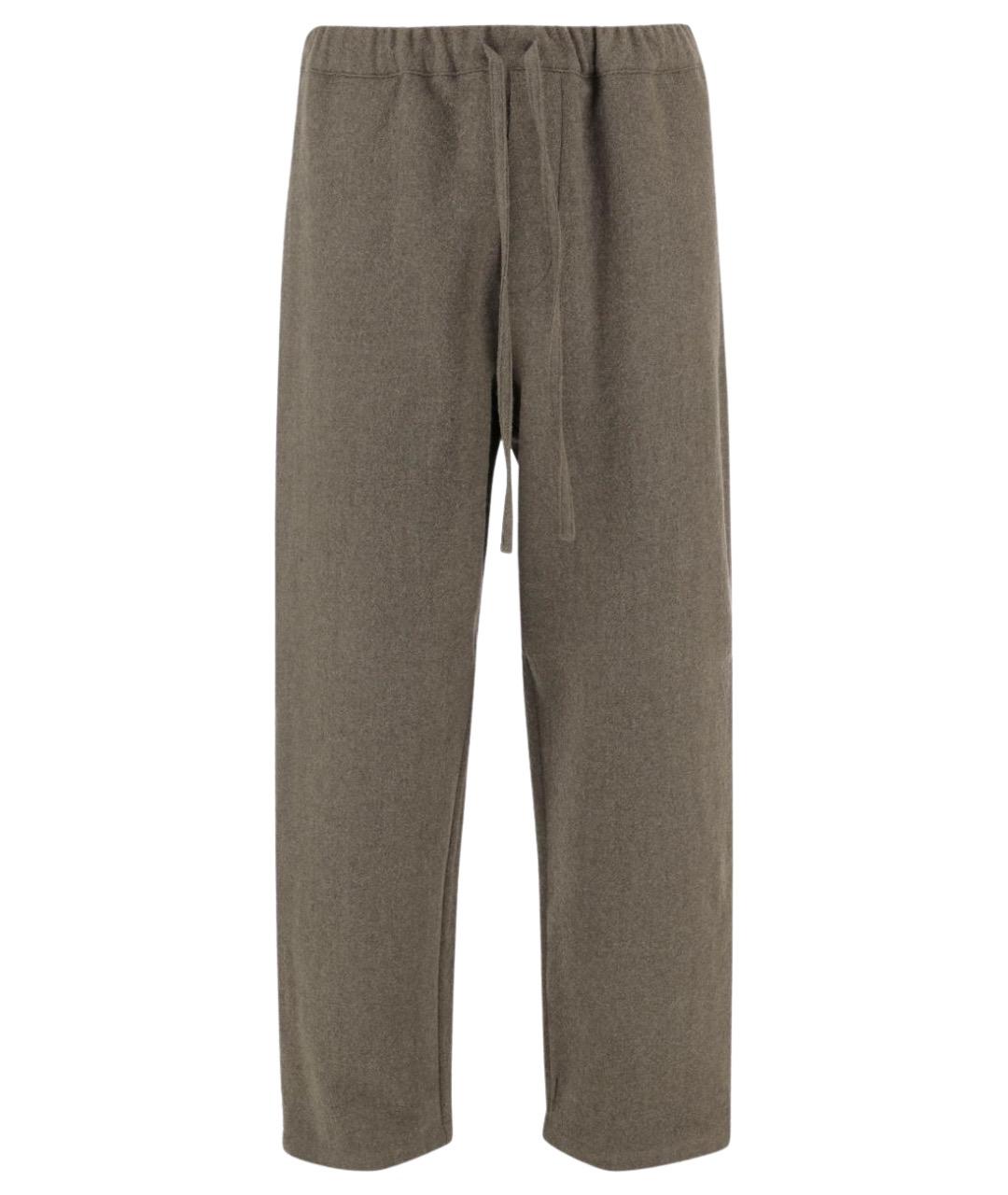 DARKPARK Зеленые шерстяные повседневные брюки, фото 1