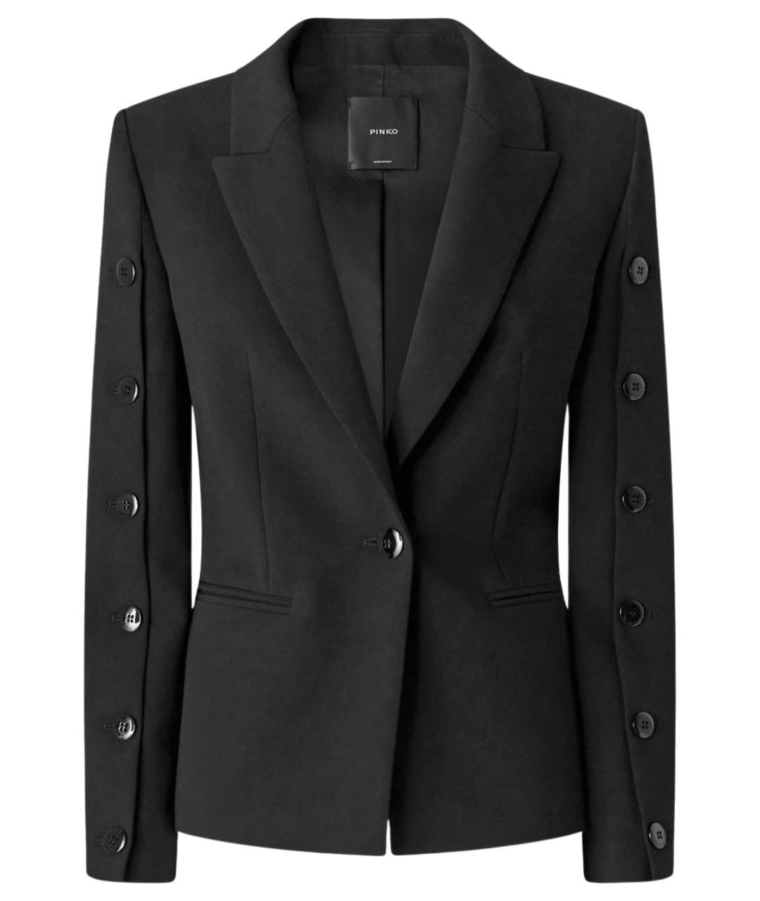 PINKO Черный полиэстеровый жакет/пиджак, фото 1