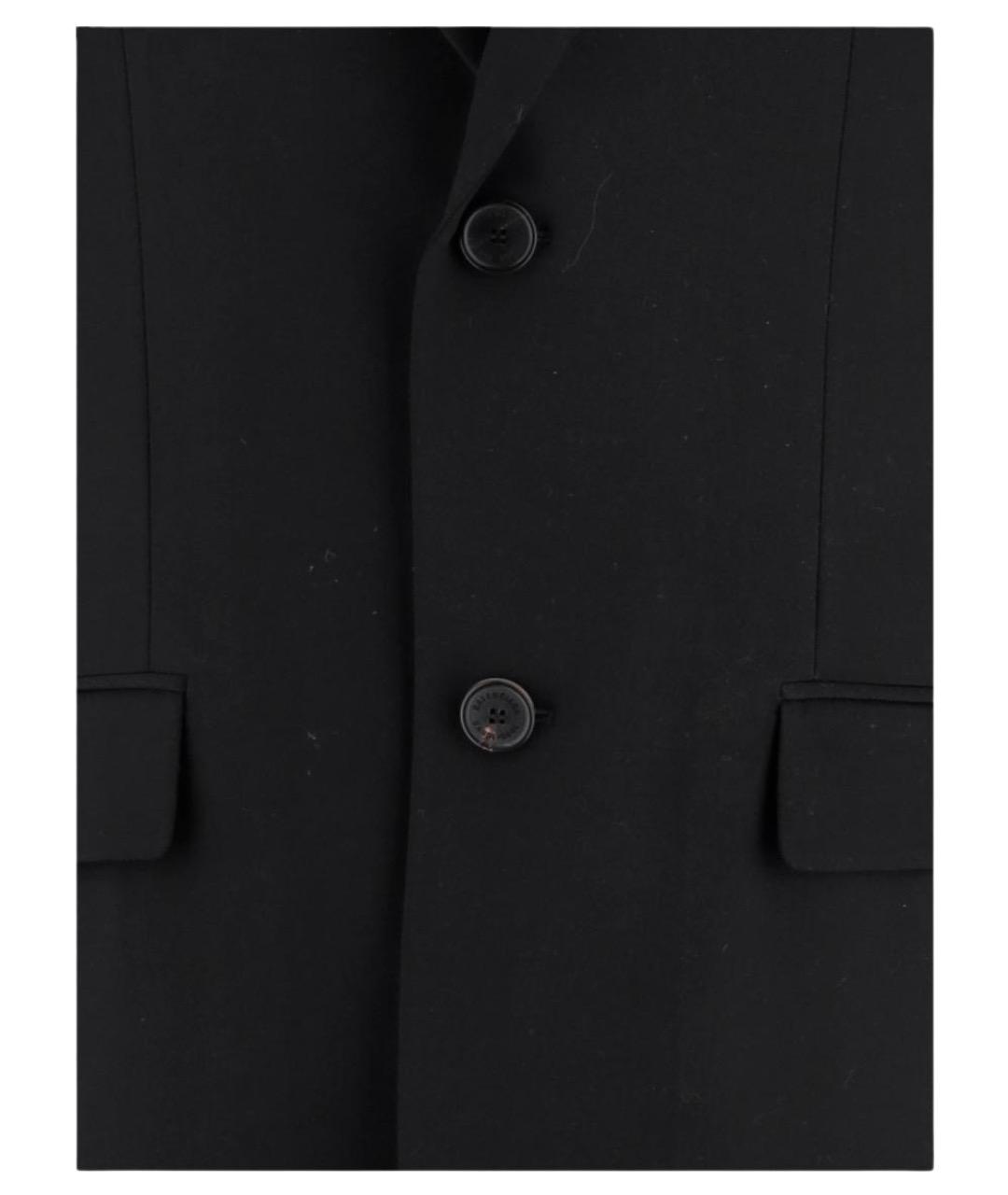 BALENCIAGA Черный шерстяной пиджак, фото 3