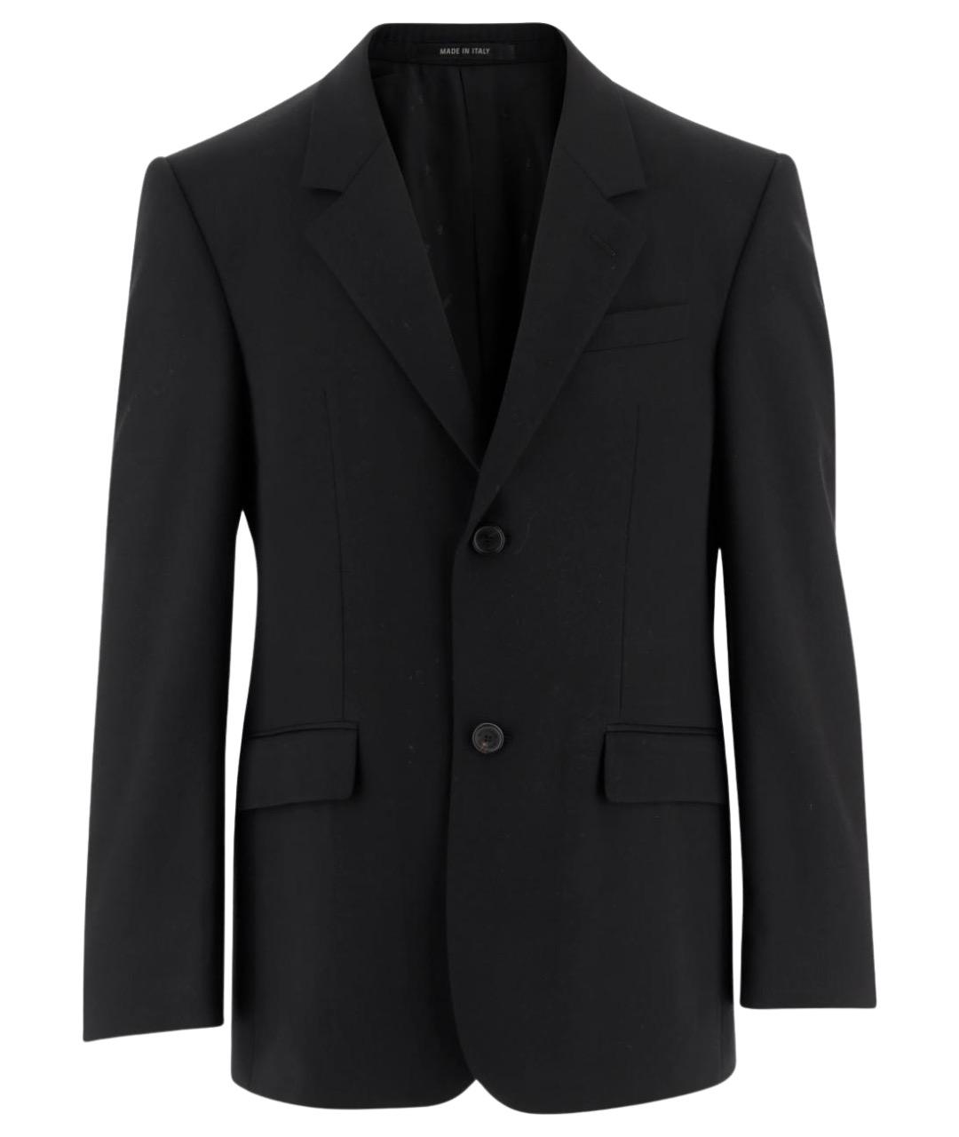 BALENCIAGA Черный шерстяной пиджак, фото 1
