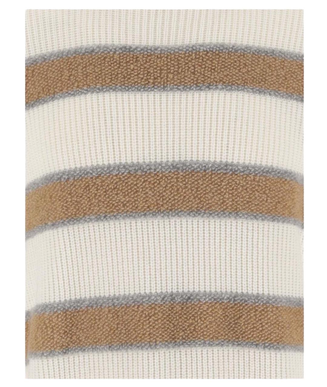 MALO Бежевый кашемировый джемпер / свитер, фото 3