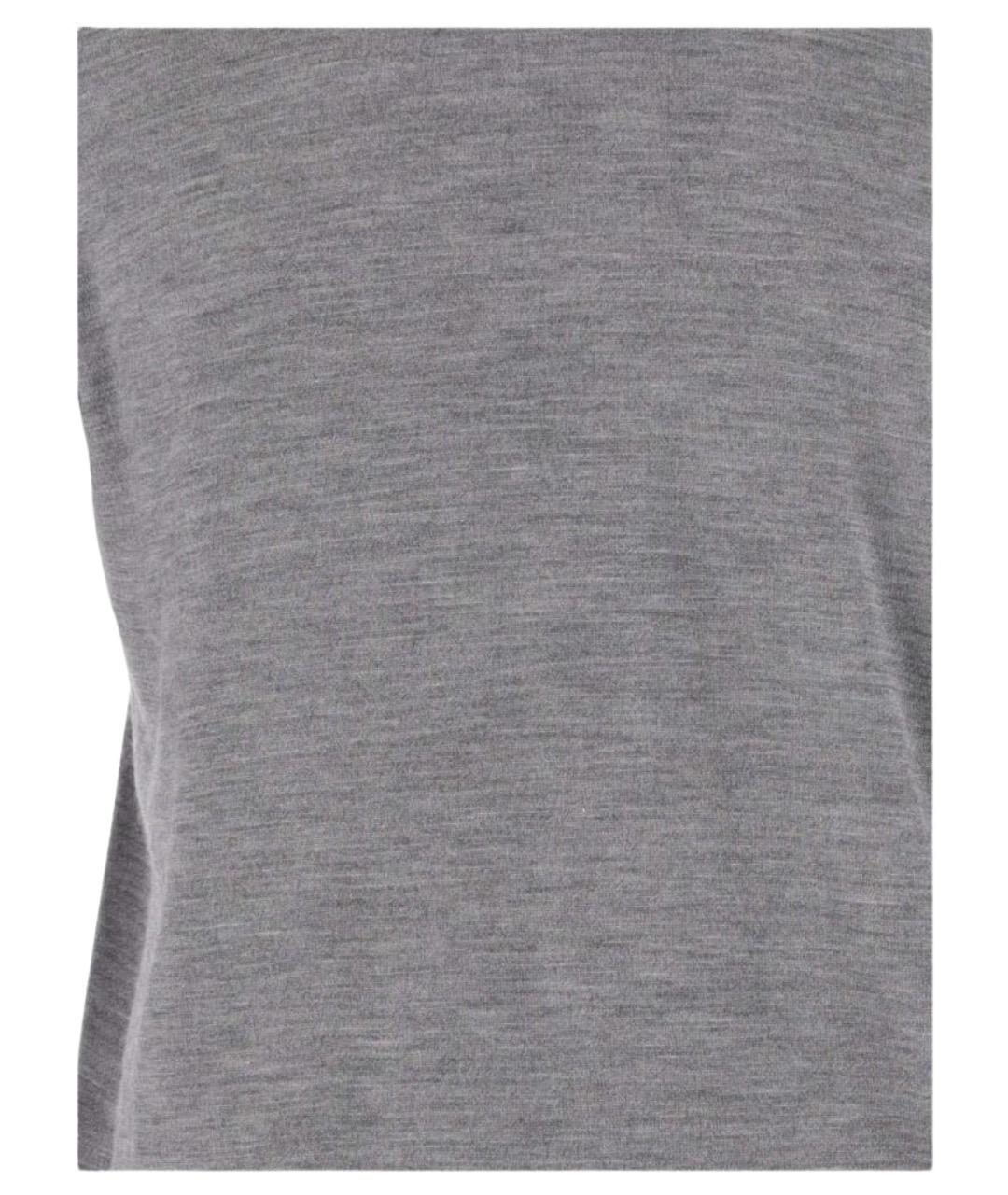 MALO Серый кашемировый джемпер / свитер, фото 3