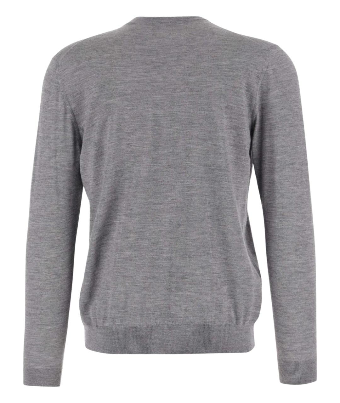 MALO Серый кашемировый джемпер / свитер, фото 2
