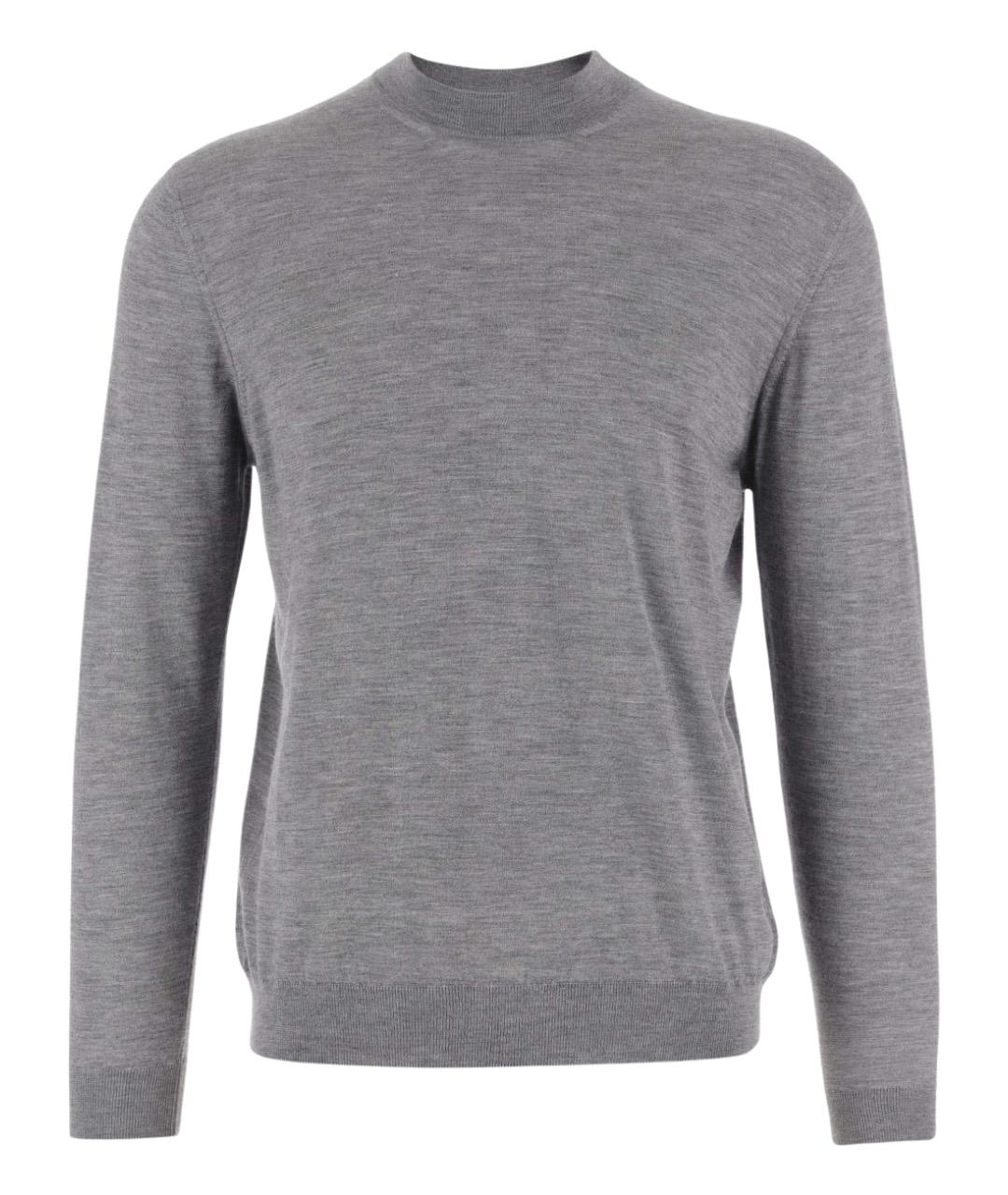 MALO Серый кашемировый джемпер / свитер, фото 1