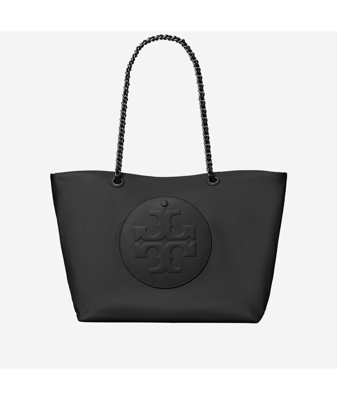 TORY BURCH Черная тканевая сумка тоут, фото 5