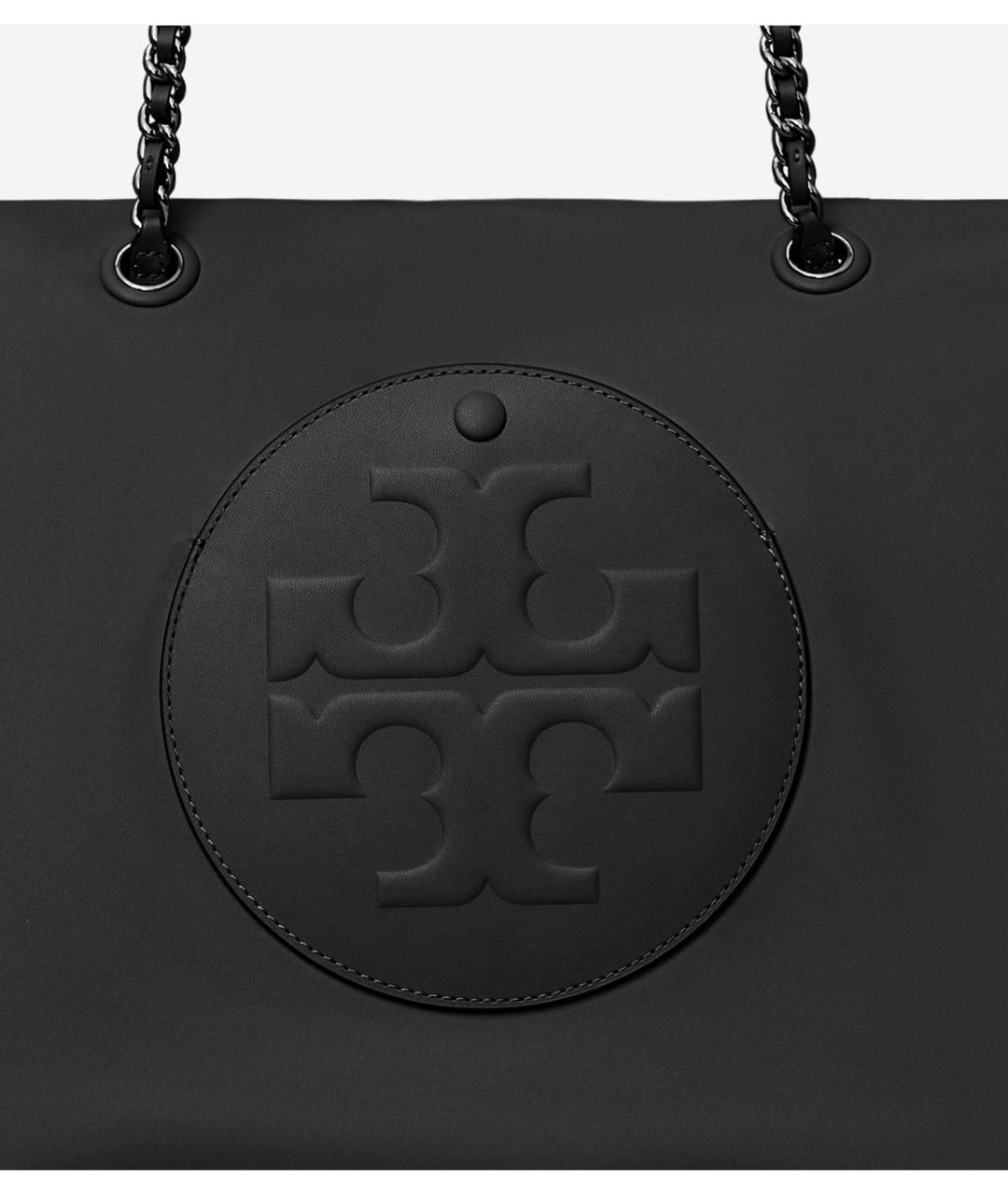TORY BURCH Черная тканевая сумка тоут, фото 4