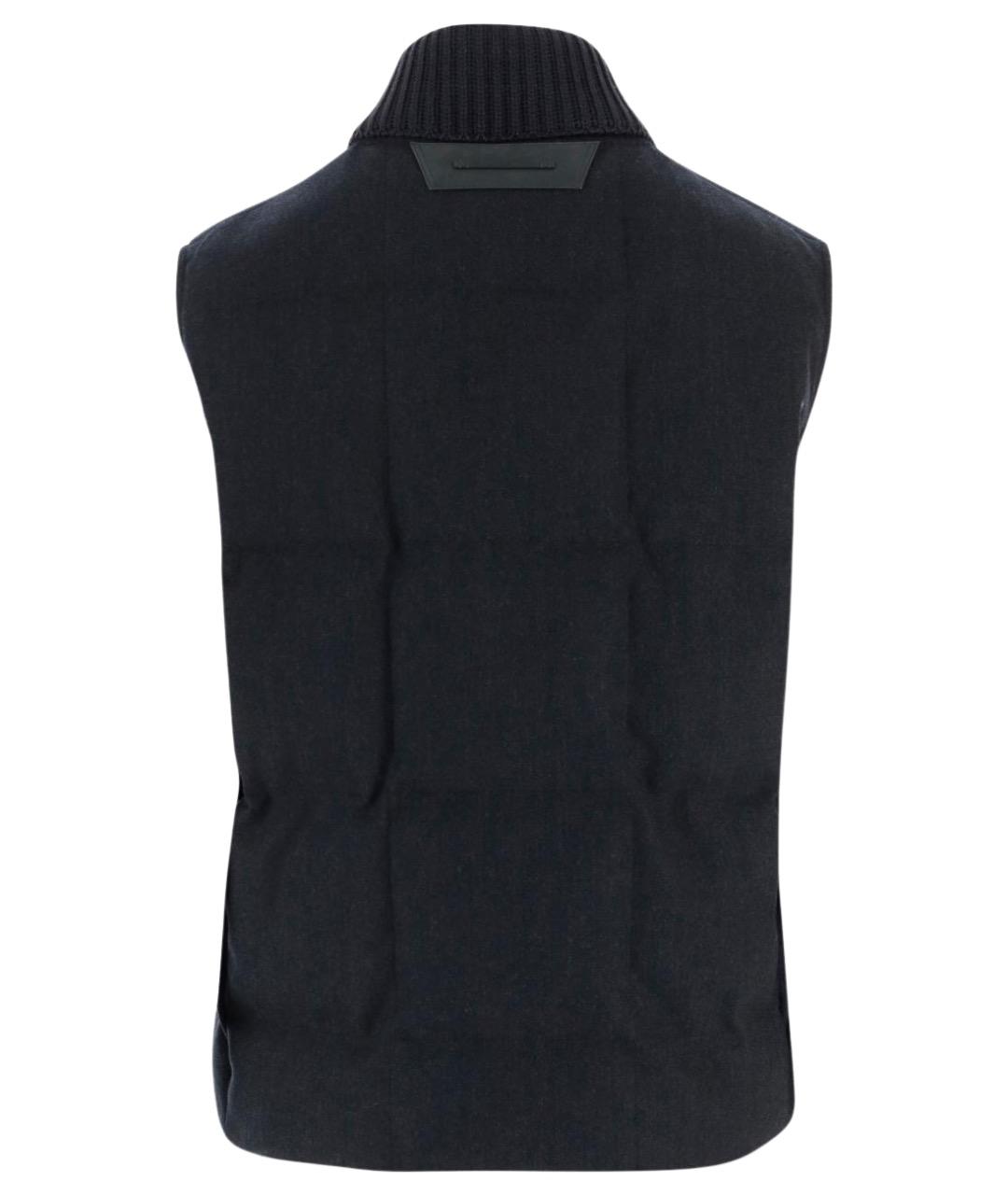 BERLUTI Черный шерстяной жилет, фото 2