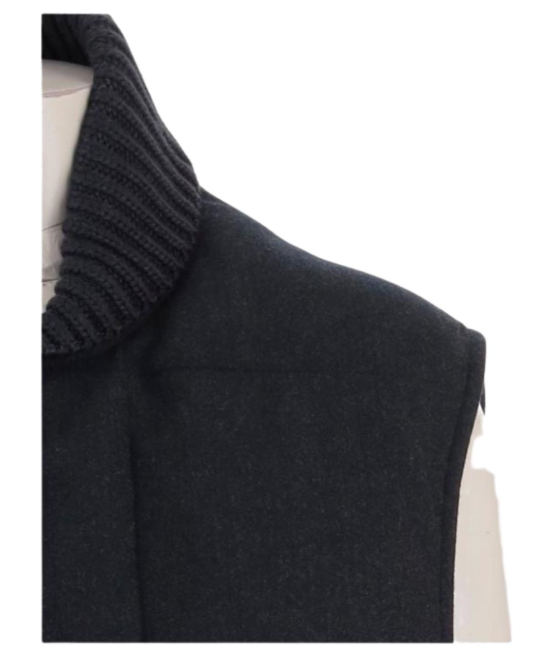 BERLUTI Черный шерстяной жилет, фото 3