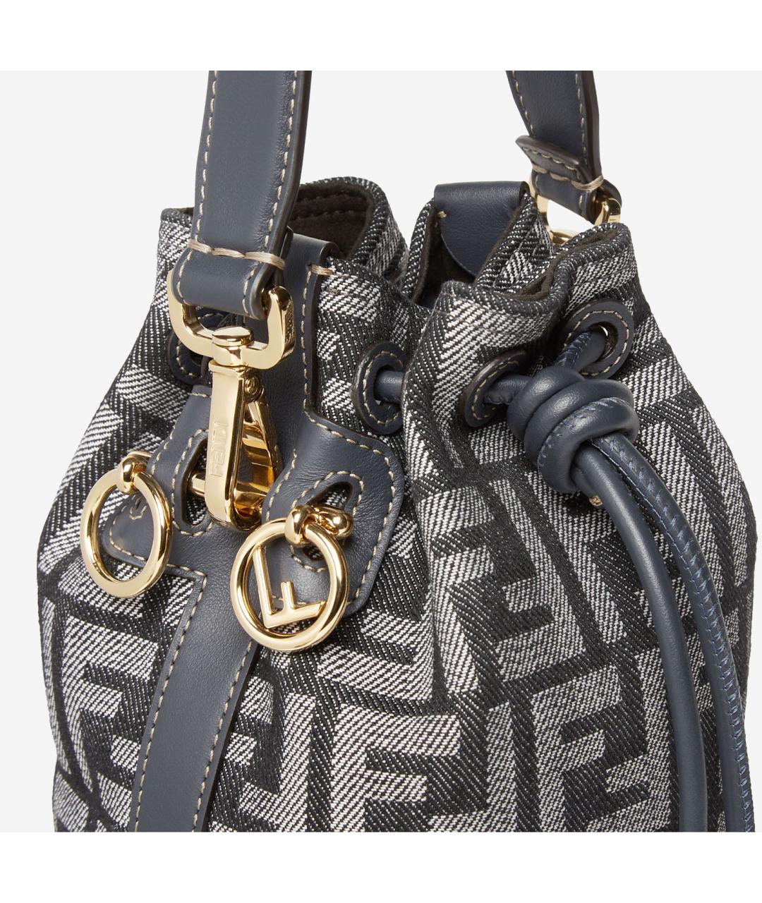 FENDI Мульти тканевая сумка с короткими ручками, фото 4