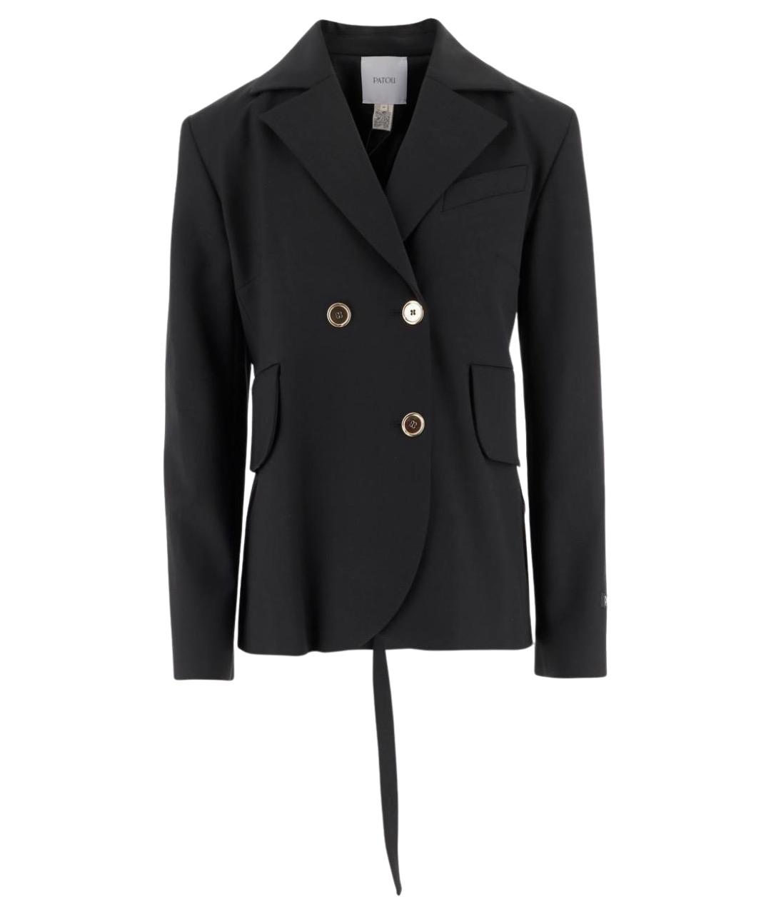 PATOU Черный атласный жакет/пиджак, фото 1