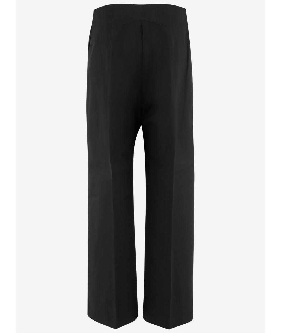 PATOU Черные хлопковые прямые брюки, фото 2