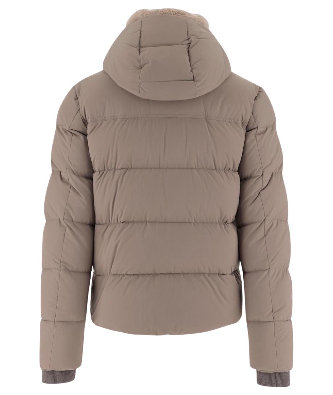 MOORER Бежевая полиамидовая куртка, фото 2