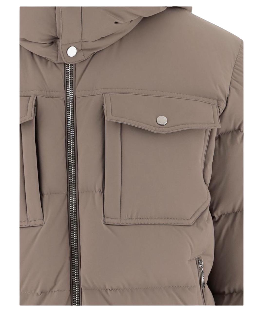 MOORER Бежевая полиамидовая куртка, фото 3