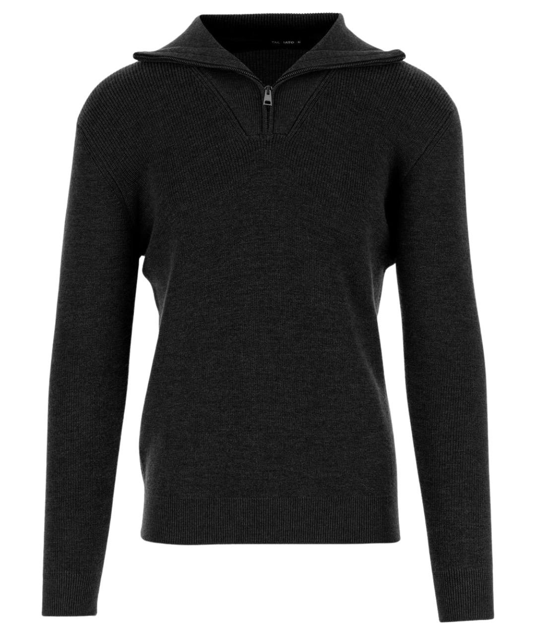 TAGLIATORE Черный шерстяной джемпер / свитер, фото 1