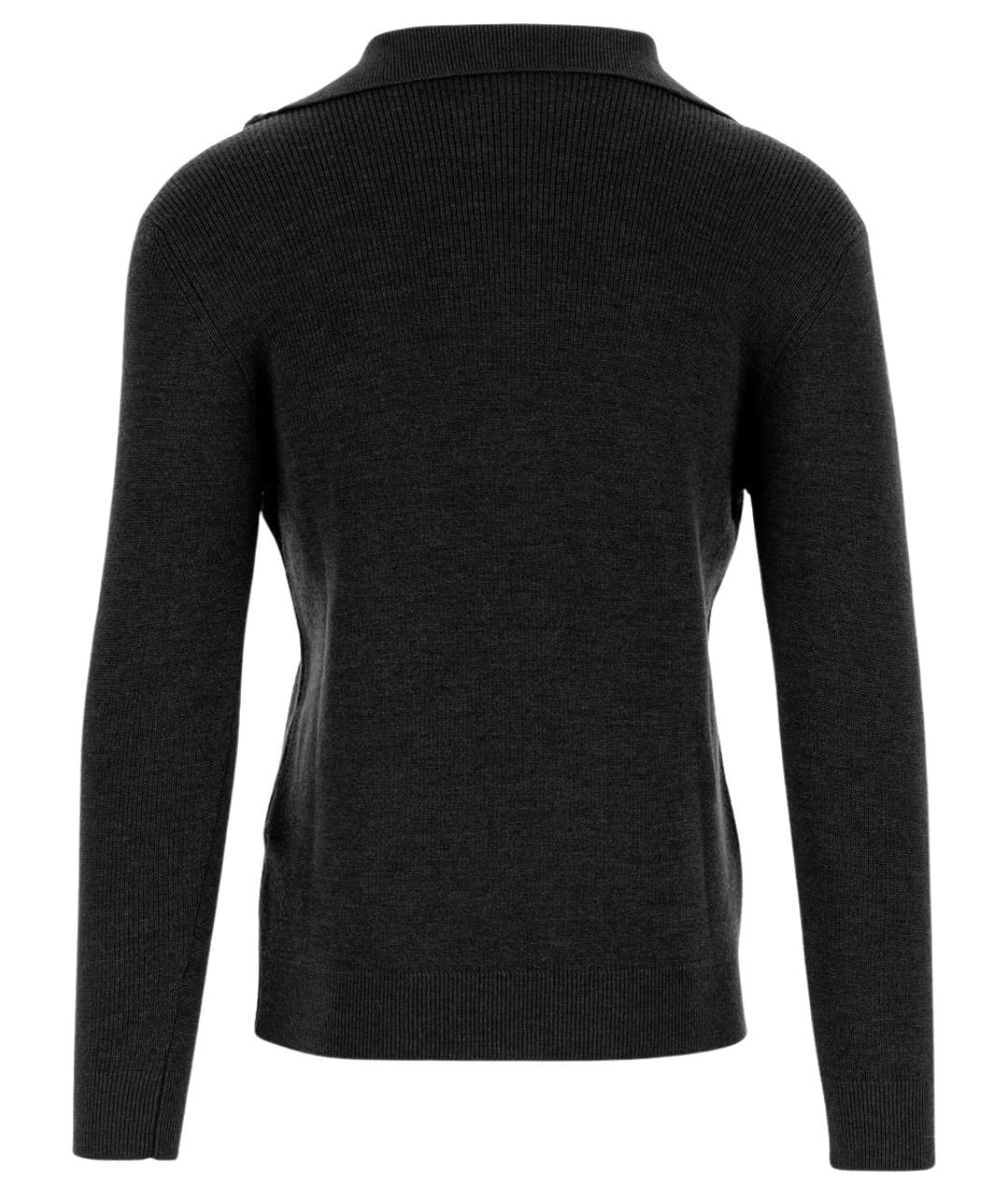 TAGLIATORE Черный шерстяной джемпер / свитер, фото 2