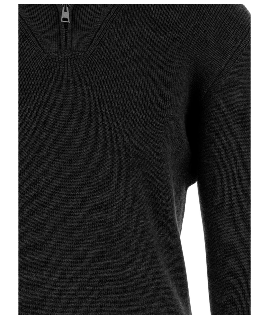 TAGLIATORE Черный шерстяной джемпер / свитер, фото 3