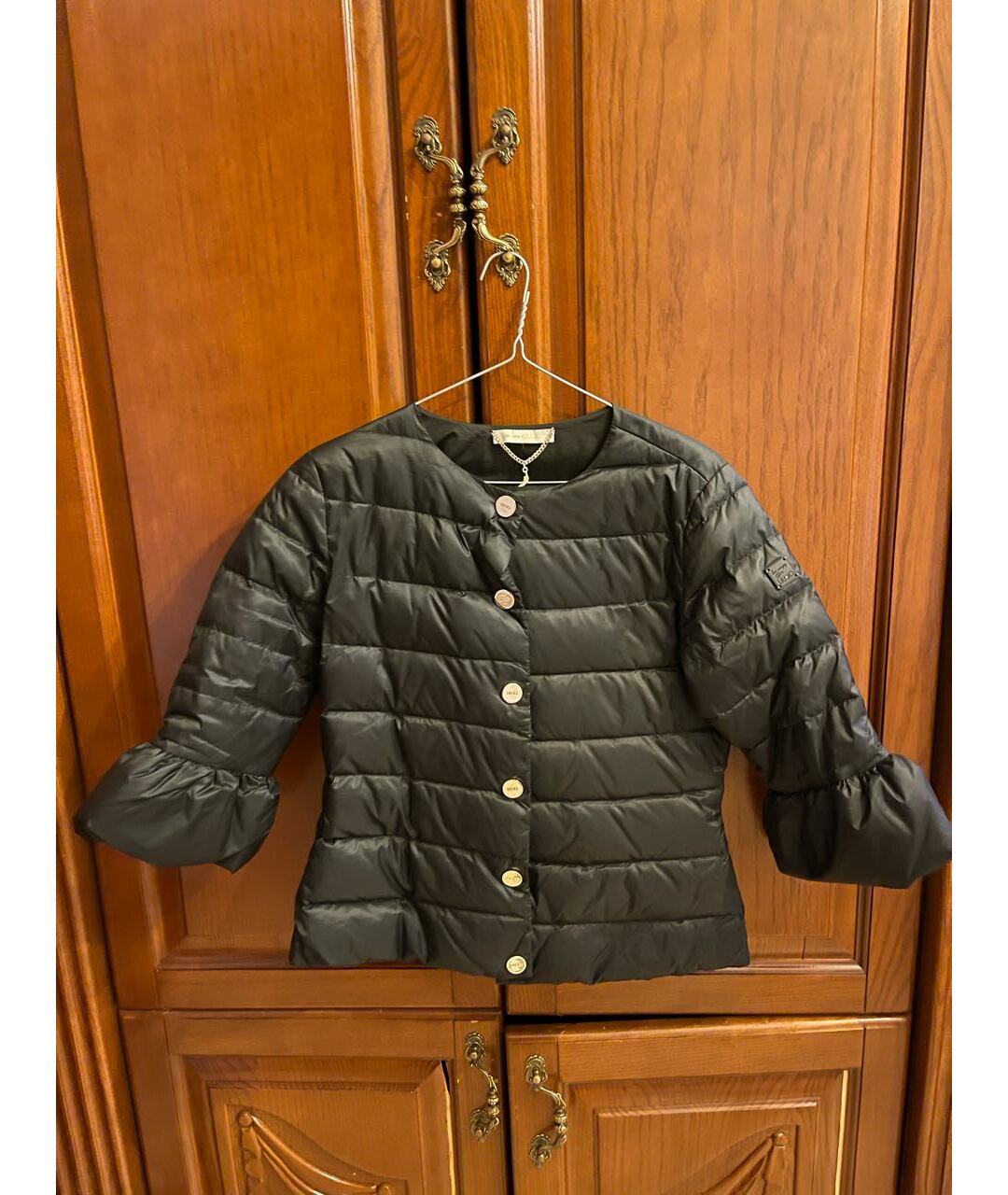 LIU JO Черная полиэстеровая куртка, фото 9