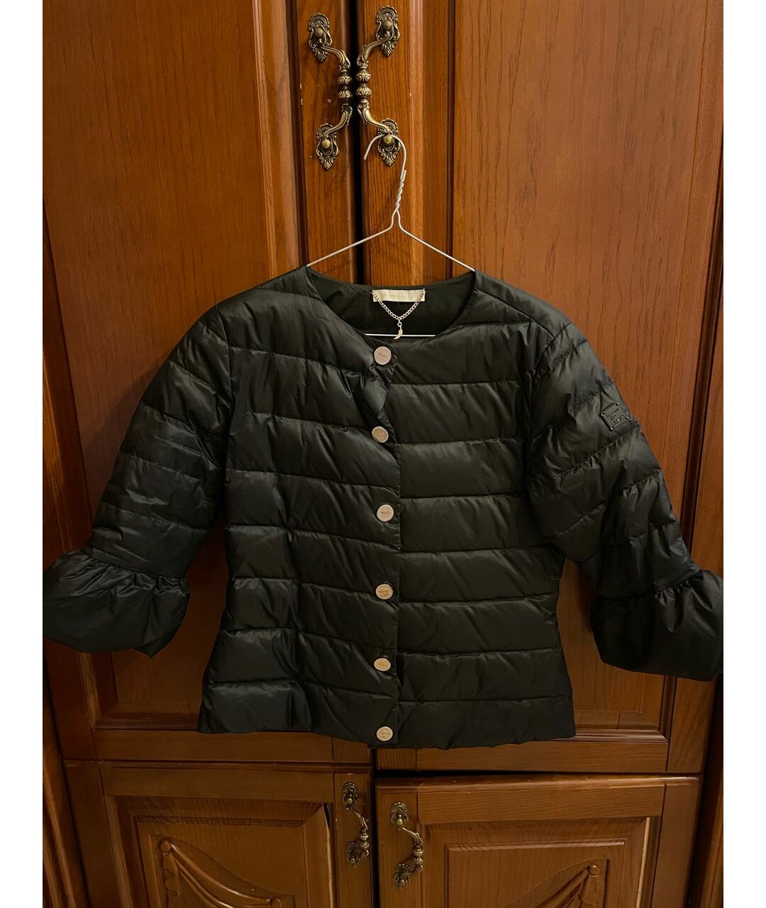 LIU JO Черная полиэстеровая куртка, фото 5