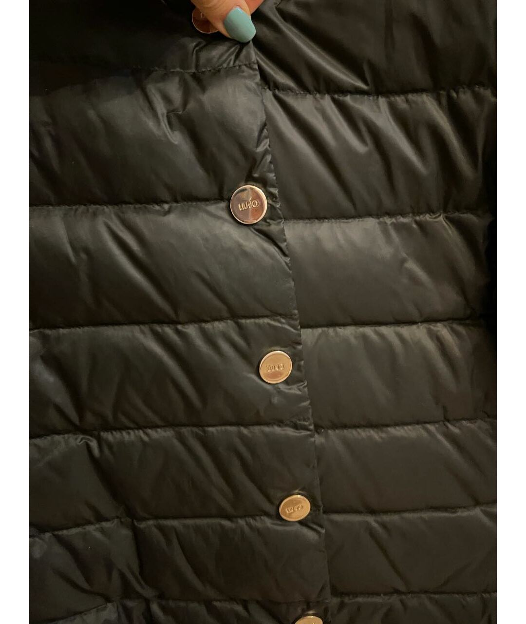 LIU JO Черная полиэстеровая куртка, фото 3