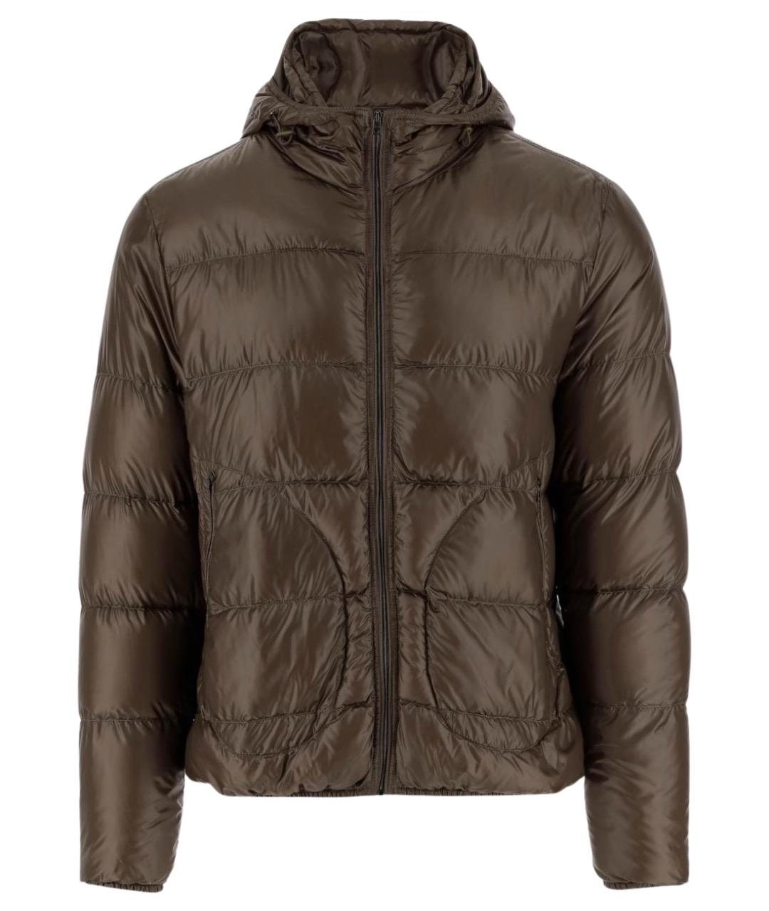HERNO Хаки полиамидовая куртка, фото 1