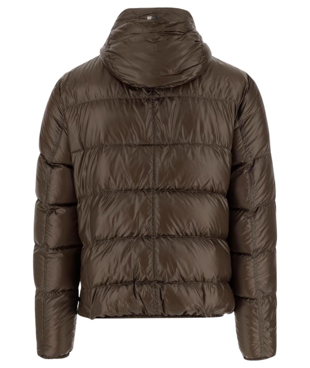 HERNO Хаки полиамидовая куртка, фото 2